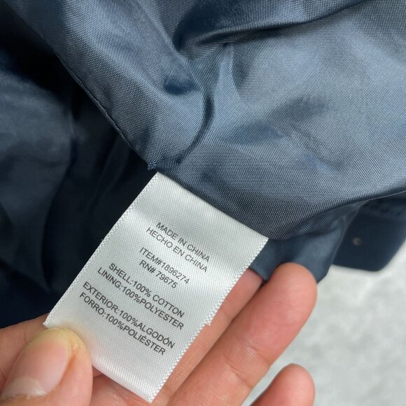 NEW Lucky Brand Men's XL Navy Blue Bomber Jacket Polyester Lightweight Full Zip - Picture 6 of 11